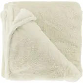 Unique living plaid jip dove white 150x200cm