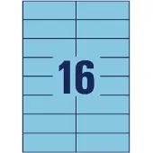 Avery Zweckform 3453 universele etiketten A4 105 x 37 mm blauw (1.600 etiketten)