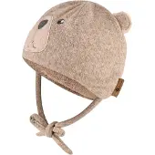 Sterntaler Babymuts Beer met Oorflappen - Bruin Melange