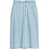 s.Oliver Skirts Blue Denim Maat: 44 | Midi Rokken Outlet | Dames | Blauw