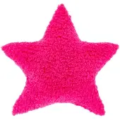 Unique living sierkussen white xmas star fuchsia 45x45cm