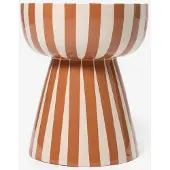 Sissy-Boy Terracotta gestreepte mushroom bijzettafel