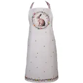 Clayre & Eef Keukenschort 70x85 cm Beige Katoen