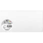 Pollen Paquet de 25 cartes simples 106x213mm Blanc Irisé 210g
