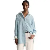 Marc o'polo DENIM Blouse lichtblauw / wit
