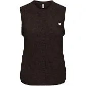 ONLY onlvigga sl o-neck badge button ves 15378145 coffee bean