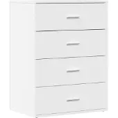 vidaXL Dressoir, wit, 60x39x80 cm, houtvezel