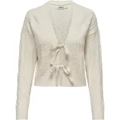 ONLY Gebreid vest 'ONLFia' wolwit