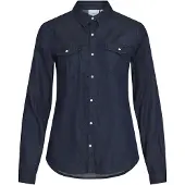 Vila Blouse 'VIBISTA' blauw denim