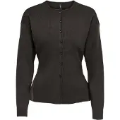 ONLY Gebreid vest 'ONLLucy' donkerbruin
