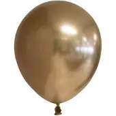 Globos Nordic ballonspiegel chroom 13 cm latex goud 100 stuks