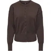 ONLY Gebreid vest 'ONLMIO' donkerbruin