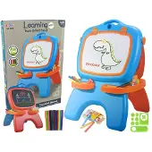 Lean Toys Dubbelzijdig magnetisch schoolbord blauwe en rode sjablonen