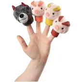 Lilliputiens - Vingerpopjes - De wolf en de 3 biggetjes