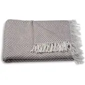 Atmooz Plaid Glow – 150x200cm – Taupe – Katoenmix – Met Franjes