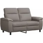 vidaXL Bankstel 2 pcs Taupe Stof