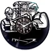 Merkloos Elzusha - Wandklok Geometrisch Ontwerp 30cm - Stil Uurwerk