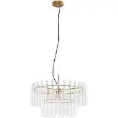 LUCANDE Hanglampe , Leanna, dimbare, Doorzichtig, Woonkamer, Glas, Modern