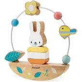 Janod Jouet en bois Looping Basculo lapin pure