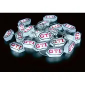 Brisa VW Collection - Stijlvolle sfeervolle Volkswagen Golf GTI logo accu lichtketting voor feestjes, kinderkamers, workshops & evenementen (voor binnen/3m/20 x LED)