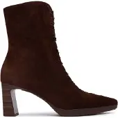 Hispanitas Dames Bruine leren enkellaarsjes Bangkok (37), Leer, 3 tot 5 cm, Ritssluiting, Casual HI265227