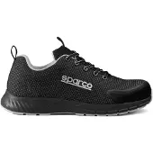 Sparco Traction Asan Werkschoenen S3S - Zwart/Zilver - Maat 45