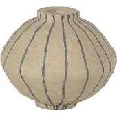 Woood Karo Decoratie Vaas - Papier Mache - Zand - 30x35x35