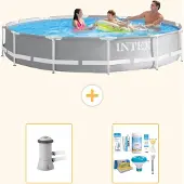 Intex Prism Frame Zwembad, rond - 366x76 cm - 3-delig, model S21357