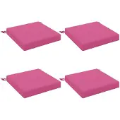 vidaXL Zitkussens SOEST 4 st 100% Polyester Roze 50 x 50 x 7 cm