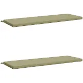 vidaXL Bankkussens SOEST 2 st 100% Polyester Lichtgroen