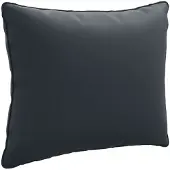 vidaXL Rugkussen PUTTEN 100% Polyester Donkerblauw 60 x 40 x 15 cm