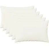 vidaXL Kussensloop 6 st HEERLEN Wit 50 x 75 cm Stof