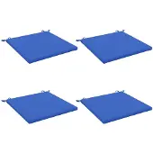 vidaXL Zitkussens SOEST 4 st 100% Polyester Koninklijk Blauw