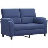 vidaXL Bank Politieblauw 154 x 85 x 93 cm fluweel