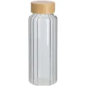 Zeller - Karaf - Fles met een luchtdicht bamboe deksel, 1000 ml