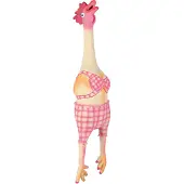 Trixie latex / polyestervlies kip in bikini met dierengeluid 48 cm