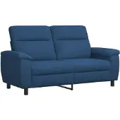 vidaXL Bank Blauw 178 x 90 x 95 cm Stof
