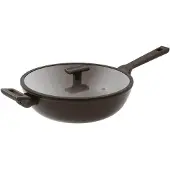Sambonet Titan Pro Aluminium schwarz Wokpfanne 30 cm mD S0195-S00565-S2150 51043-80