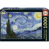 Educa legpuzzel Starry Night miniatuur 1000 stukjes kunst puzzel.