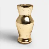 Loberon Decoratieve vaas Silvadora antiekgoudkleurig