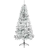 vidaXL Kunstkerstboom met kerstbal 240 cm 300 LED's Warmwit
