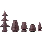 Bloomingville - Woods Candle Holder - Red - Stoneware