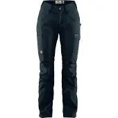 Fjall Raven - Women's Kaipak Trousers Curved - Trekkingbroek 38 - Fixed Length, zwart/blauw