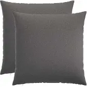 vidaXL Kussensloop 2 st HEERLEN Lichtgrijs 80 x 80 cm Stof