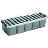 Sunware Q-line mixed box 3,5 liter met metaal baskets 4 x 0,25 liter + 3 x 0,55 liter transp/metaal |