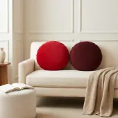 vidaXL Kussen met kussen HEERLEN 2 st Rood Stof