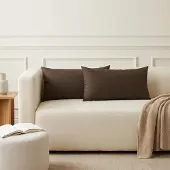 vidaXL Kussensloop 6 st HEERLEN Taupe 40 x 80 cm Stof