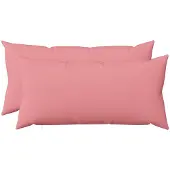 vidaXL Kussensloop 2 st HEERLEN Roze 40 x 70 cm Stof