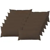 vidaXL Kussensloop 12 st HEERLEN Taupe 40 x 80 cm Stof