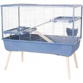 Zolux NeoLife 100 L wire cage for rabbits and rodents on feet - Blue